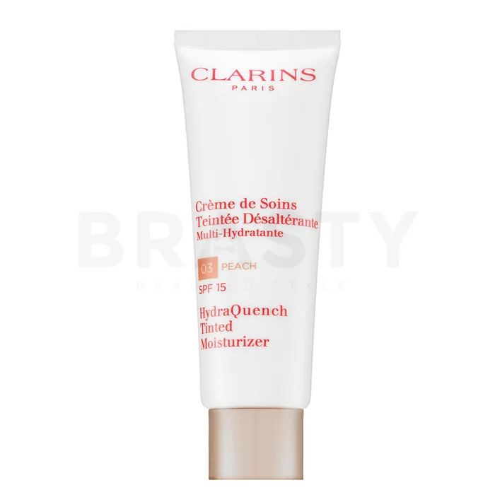 Clarins HydraQuench tónujúce a hydratačné emulzie Tinted Moisturizer SPF15 03 Peach 50 ml