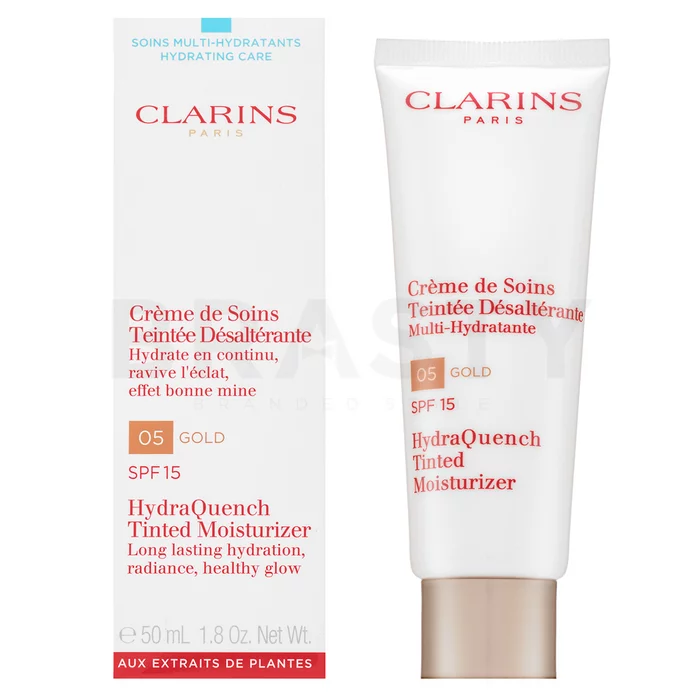 Clarins HydraQuench tónujúce a hydratačné emulzie Tinted Moisturizer SPF15 05 Gold 50 ml