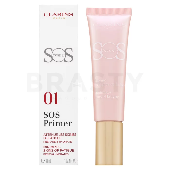 Clarins SOS Primer Minimises Signs of Fatigue podkladová báze proti nedokonalostem pleti 01 Rose 30 ml