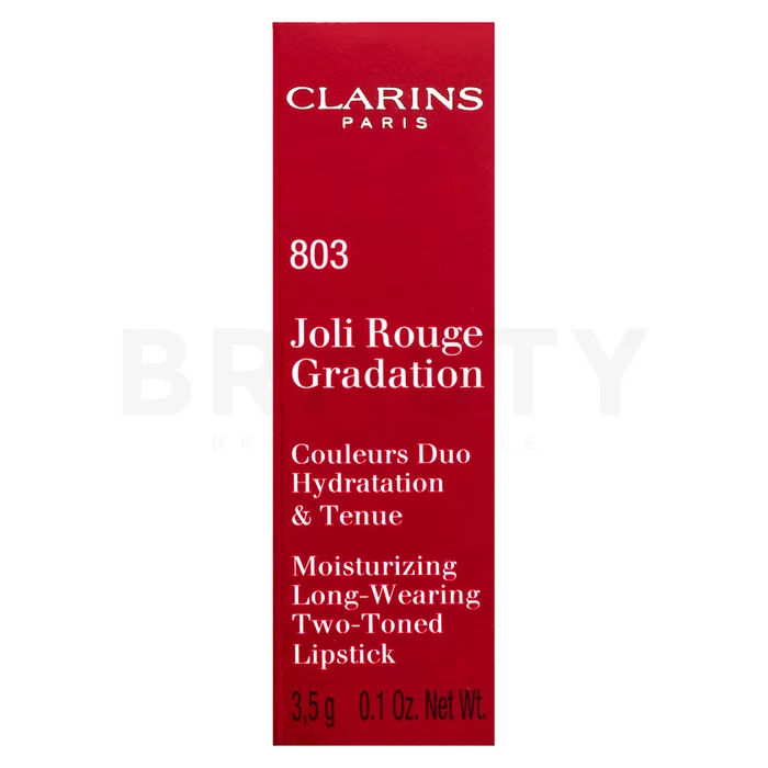 Clarins Joli Rouge Gradation Lipstick vyživující rtěnka 2v1 803 Plum Gradation 3,5 g