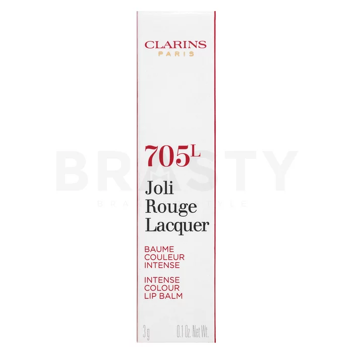 Clarins Joli Rouge Lacquer vyživující rtěnka 705L Soft Berry 3,5 g