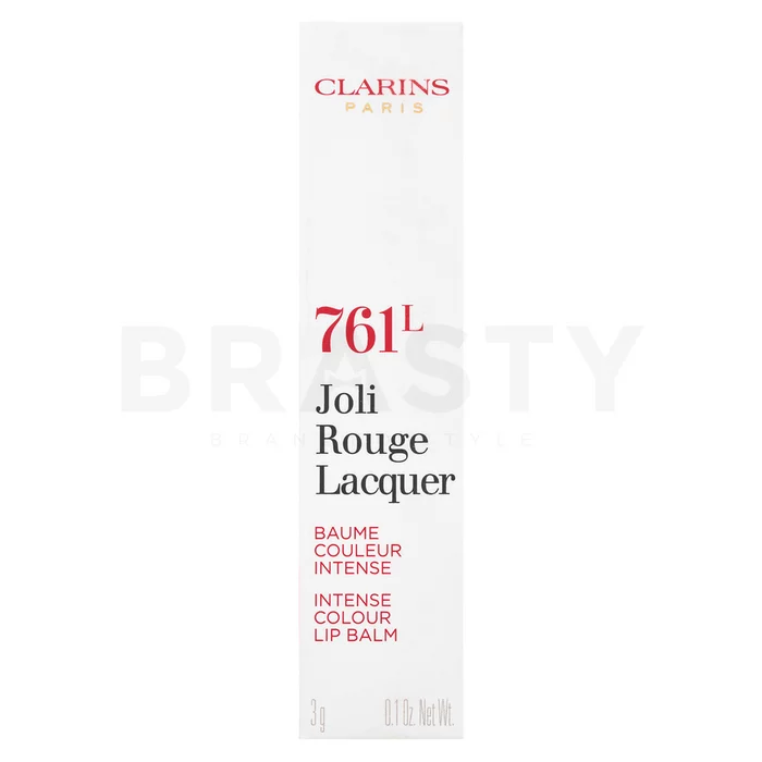Clarins Joli Rouge Lacquer vyživující rtěnka 761L Spicy Chili 3,5 g