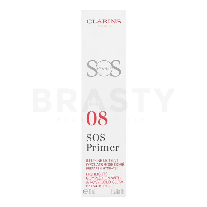 Clarins SOS Primer podkladová báze proti nedokonalostem pleti 08 Rosy Gold Pearls 30 ml