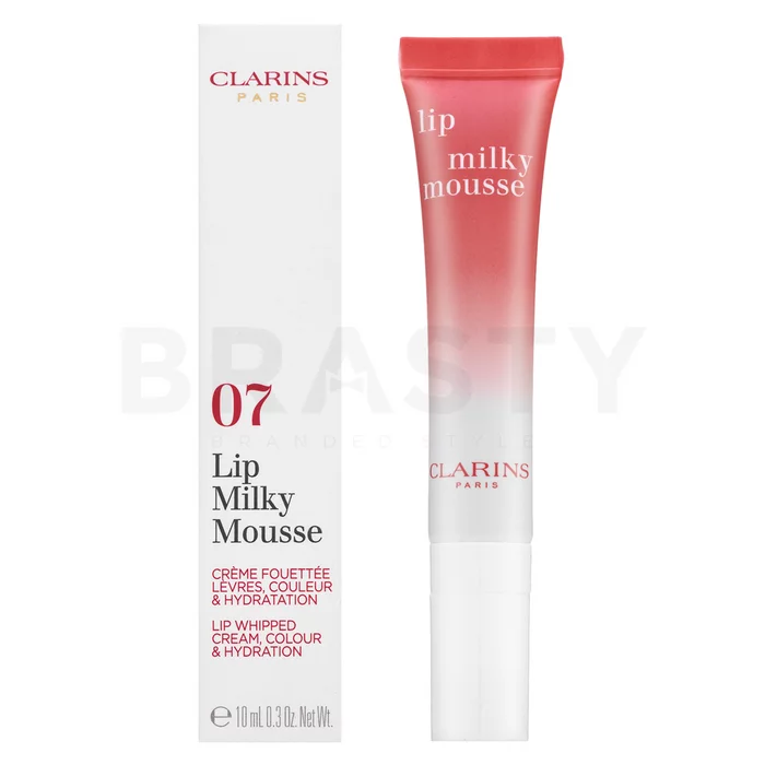 Clarins Lip Milky Mousse výživný balzám na rty s hydratačním účinkem 07 Milky Lilac Pink 10 ml