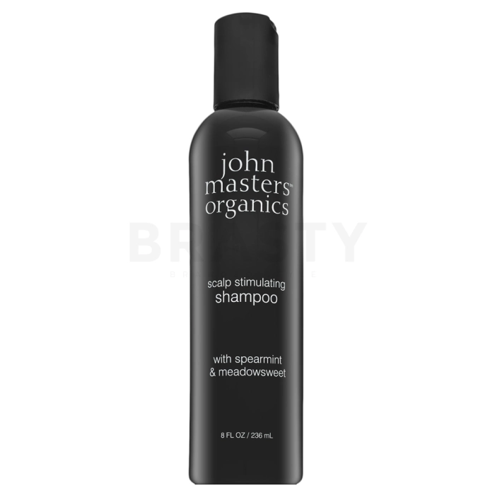 John Masters Organics Spearmint & Meadowsweet Scalp Stimulating Shampoo posilující šampon proti lupům pro normální až mastné vlasy 236 ml