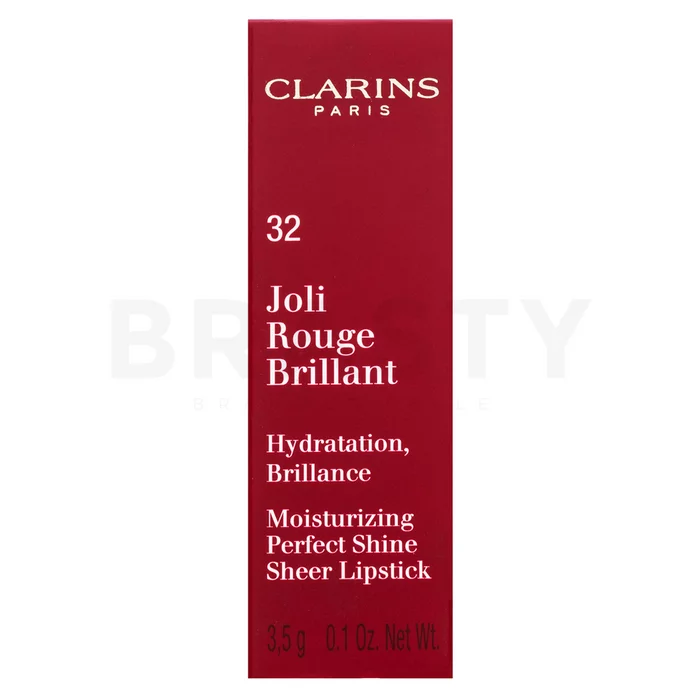 Clarins Joli Rouge Brillant Lipstick vyživující rtěnka s perleťovým leskem 32 Pink Cranberry 3,5 g