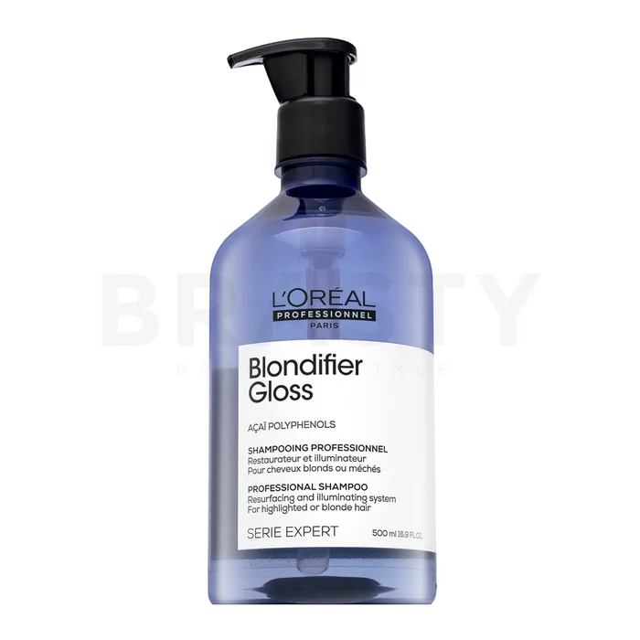 L´Oréal Professionnel Série Expert Blondifier Gloss Shampoo aufhellendes Shampoo für blondes Haar 500 ml