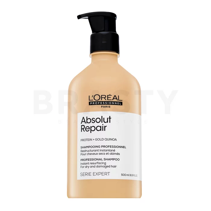 L´Oréal Professionnel Série Expert Absolut Repair Gold Quinoa + Protein Shampoo Pflegeshampoo für stark geschädigtes Haar 500 ml