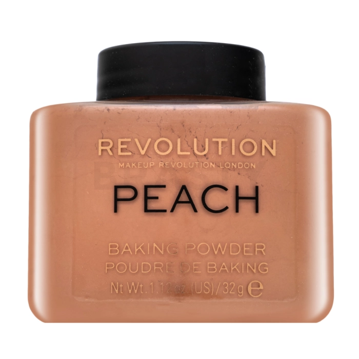 Makeup Revolution Baking Powder pudr pro sjednocenou a rozjasněnou pleť Peach 32 g