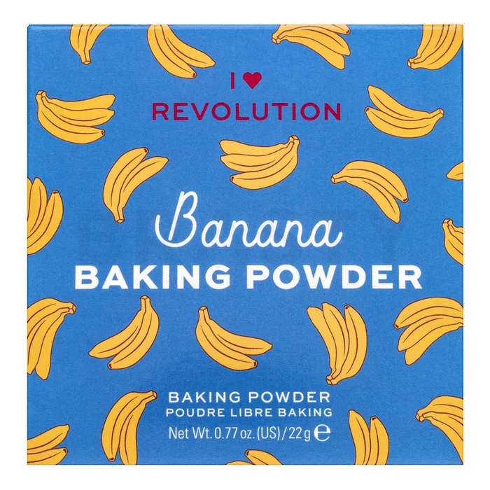 I Heart Revolution Baking Powder puder z ujednolicającą i rozjaśniającą skórę formułą Banana 22 g
