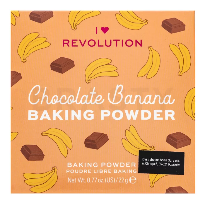 I Heart Revolution Baking Powder pudr pro sjednocenou a rozjasněnou pleť Chocolate Banana 22 g