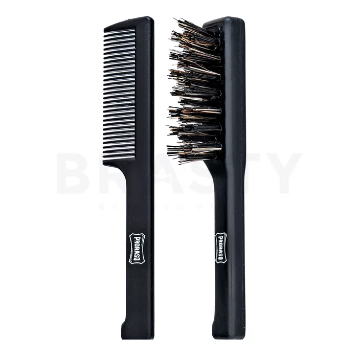 Proraso četka za bradu + češalj za bradu Moustache Brush Set
