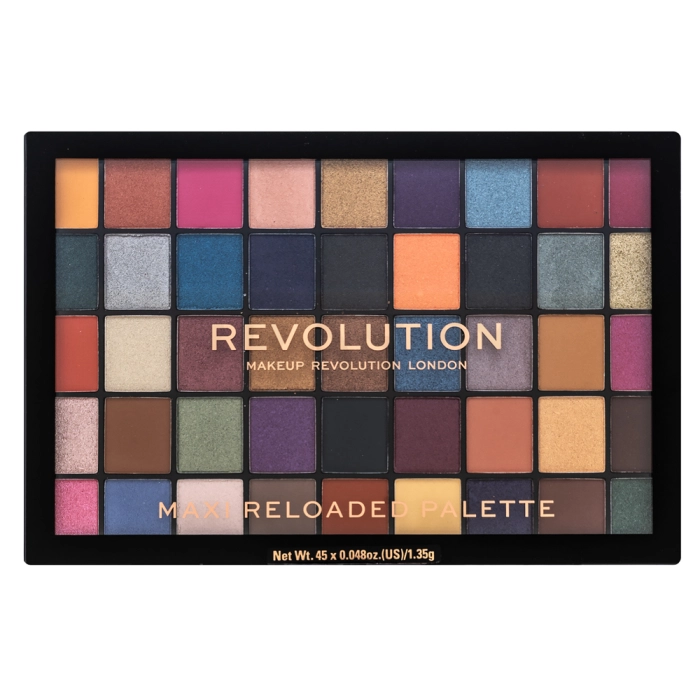 Makeup Revolution Maxi Reloaded Palette палитра сенки за очи Dream Big 60,75 g