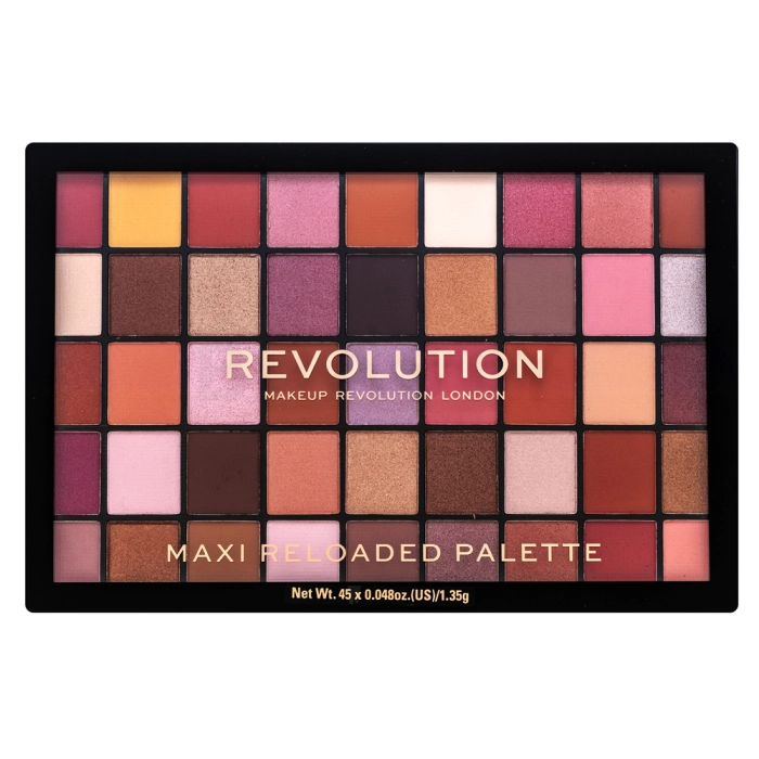 Makeup Revolution Maxi Reloaded Palette палитра сенки за очи Big Love 60,75 g
