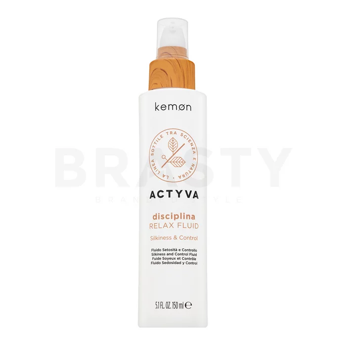 Kemon Actyva Disciplina Relax Fluid bezoplachová péče pro hrubé a nepoddajné vlasy 150 ml