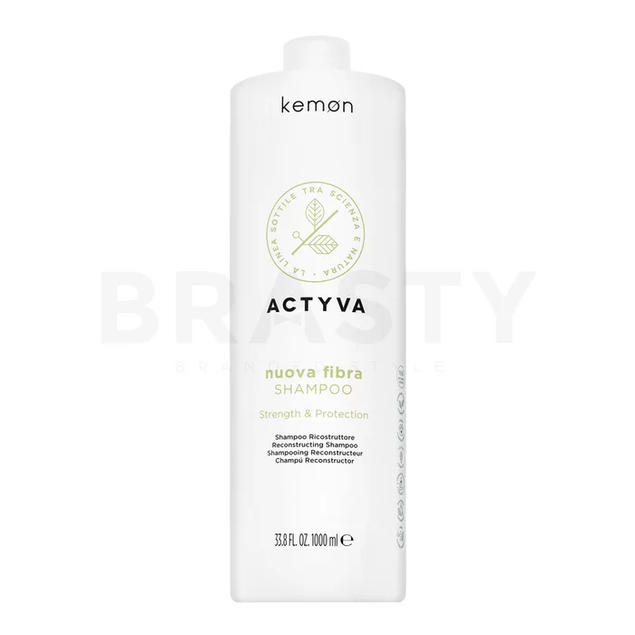 Kemon Actyva Nuova Fibra Shampoo vyživující šampon pro oslabené vlasy 1000 ml