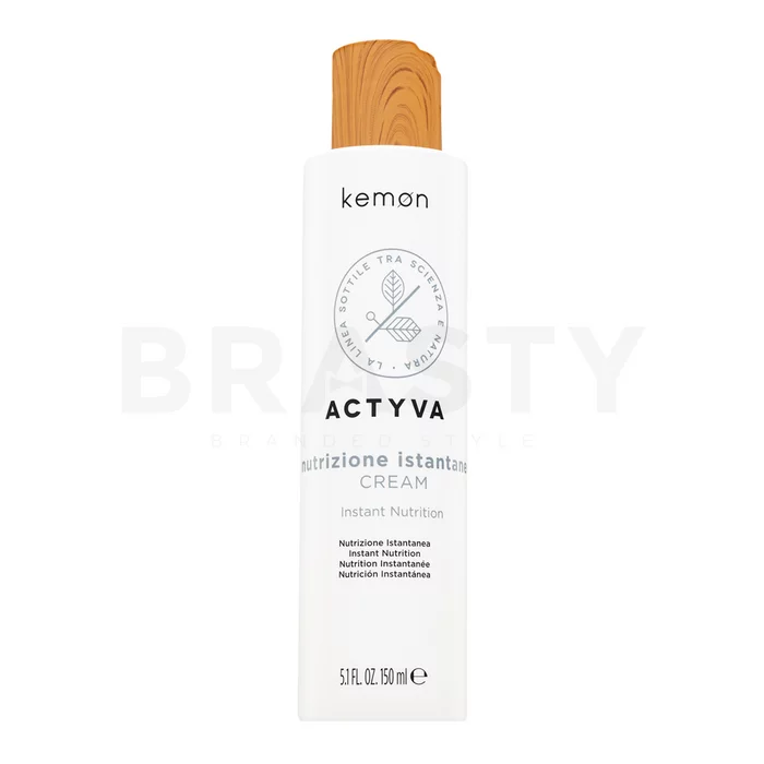 Kemon Actyva Nutrizione Instantanea Cream bezoplachová péče pro regeneraci, výživu a ochranu vlasů 150 ml