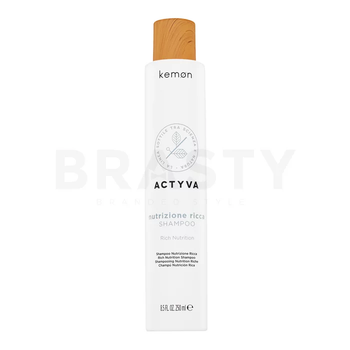 Kemon Actyva Nutrizione Rich Shampoo vyživující šampon pro hrubé a suché vlasy 250 ml