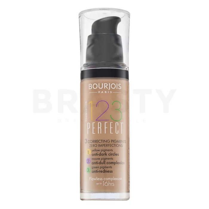 Bourjois 123 Perfect Foundation tekutý make-up proti nedokonalostiam pleti 52 Vanilla 30 ml