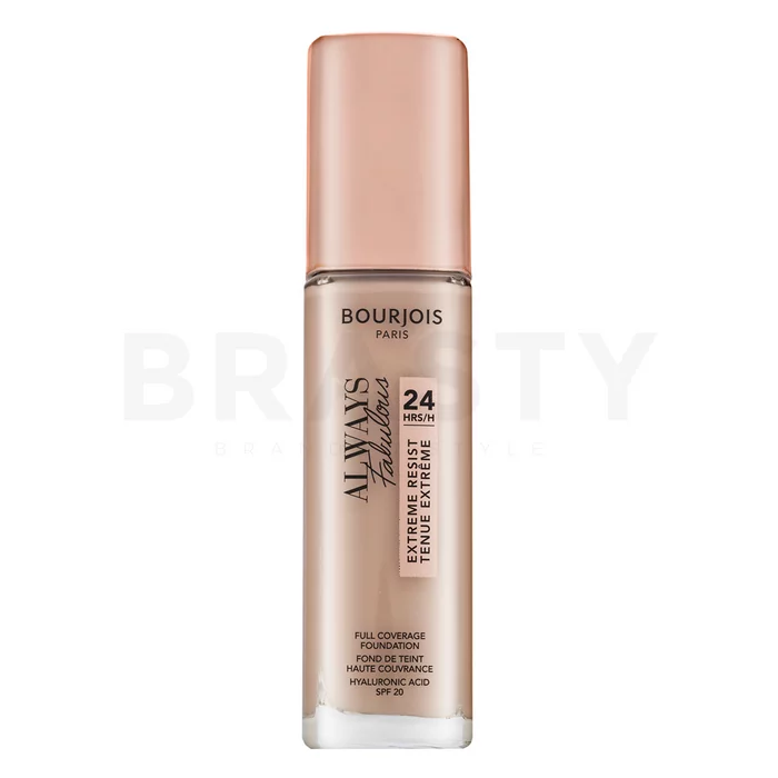 Bourjois Always Fabulous 24HRS Extreme Resist Foundation tekući make-up za ujednačavanje boje i tona kože 100 Rose Ivory 30 ml