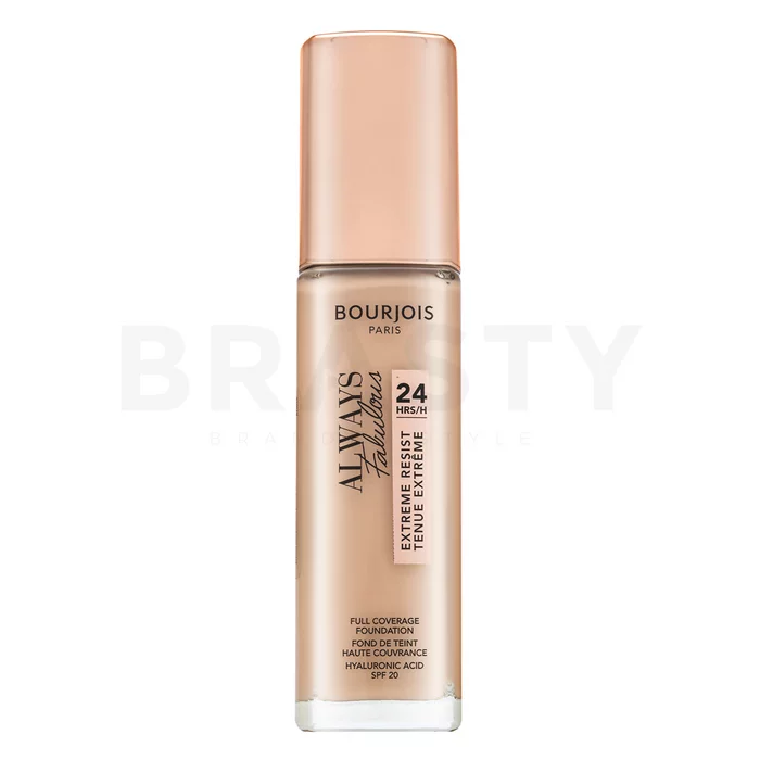 Bourjois Always Fabulous 24HRS Extreme Resist Foundation tekući make-up za ujednačavanje boje i tona kože 120 Light Ivory 30 ml
