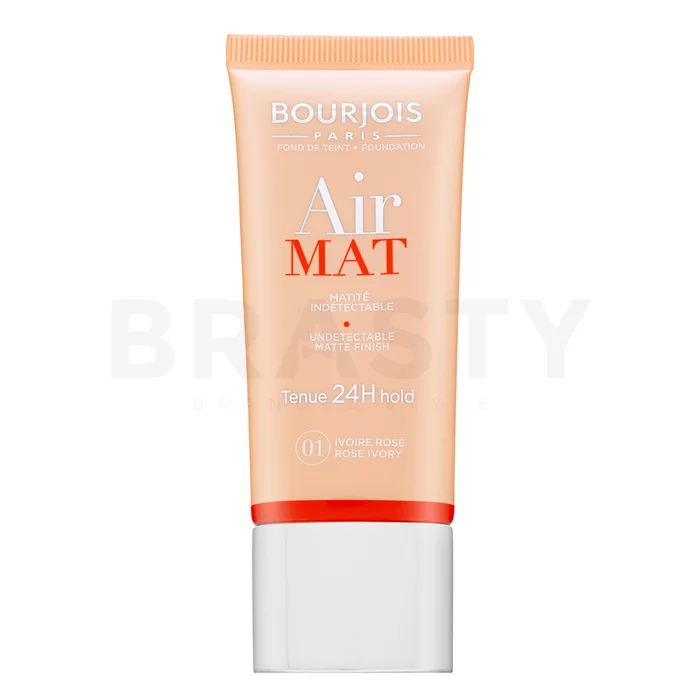 Bourjois Air Mat 24H Undetectable Matte Finish vloeibare make-up voor een mat effect 01 Rose Ivory 30 ml