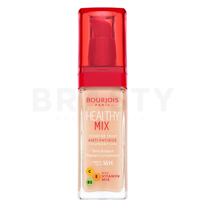 Bourjois Healthy Mix Anti-Fatigue Foundation vloeibare make-up voor een uniforme en stralende teint 050 Rose Ivory 30 ml