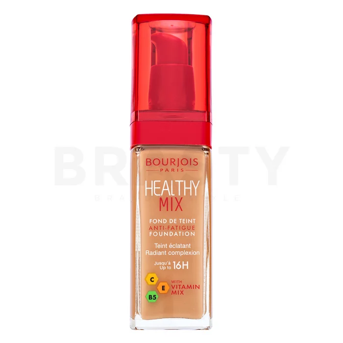 Bourjois Healthy Mix Anti-Fatigue Foundation vloeibare make-up voor een uniforme en stralende teint 056 Light Bronze 30 ml