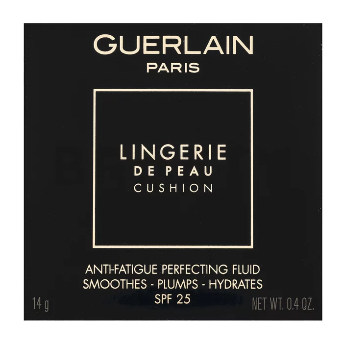 Guerlain Lingerie De Peau Cushion dlouhotrvající make-up pro sjednocenou a rozjasněnou pleť 04 Moyen 14 g