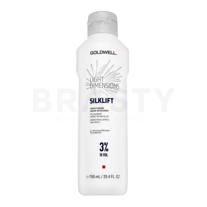 Goldwell Light Dimensions Silklift Conditioning Cream Developer vyvíjecí emulze pro všechny typy vlasů 3% 10 Vol. 750 ml