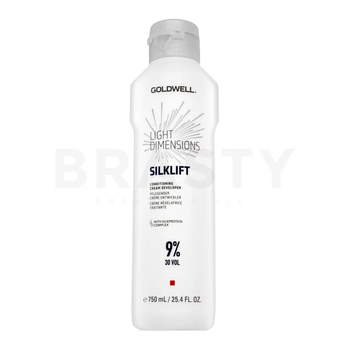 Goldwell Light Dimensions Silklift Conditioning Cream Developer vyvíjecí emulze pro všechny typy vlasů 9% 30 Vol. 750 ml
