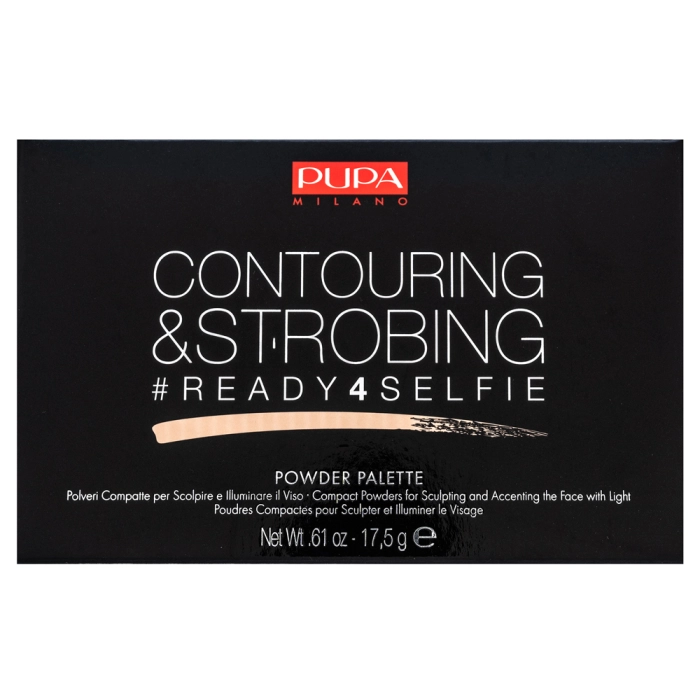 Pupa Contouring & Strobing Ready 4 Selfie Powder Palette Medium Skin paleta za konturiranje lica 18 g