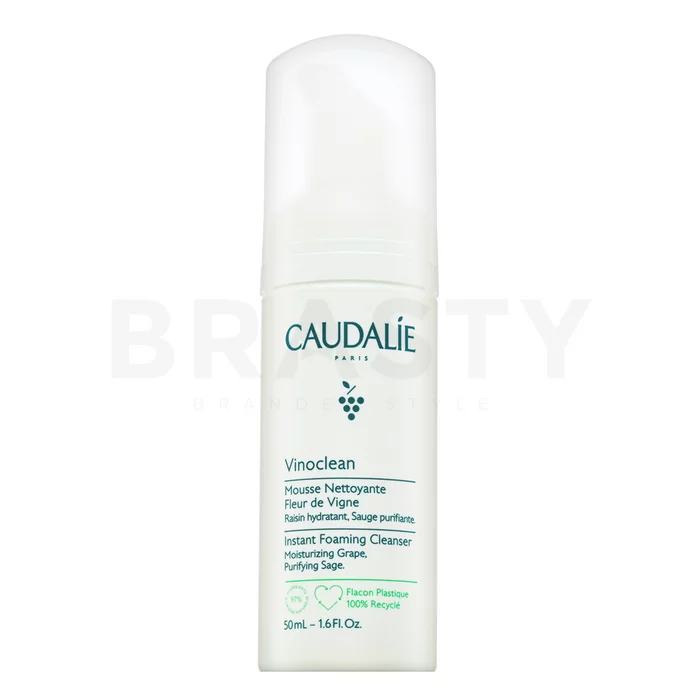 Caudalie Vinoclean Instant Foaming Cleanser spumă de curățare pentru toate tipurile de piele 50 ml