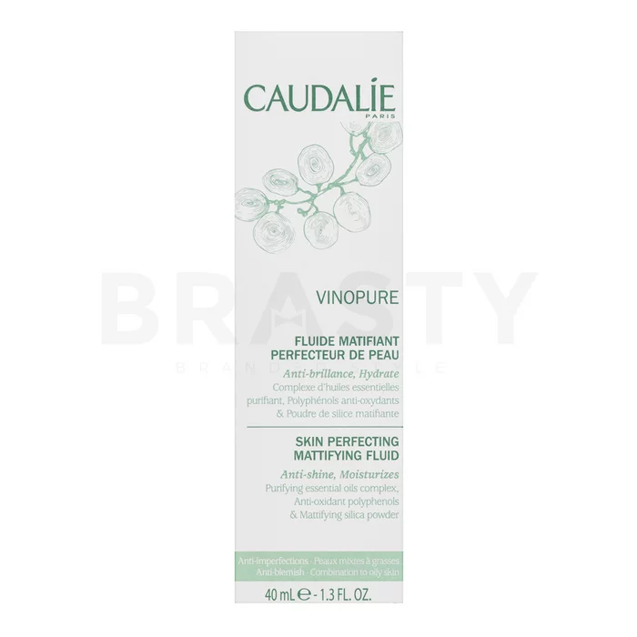 Caudalie Vinopure Skin Perfecting Matifying Fluid fluide cu efect matifiant pentru piele normală / combinată 40 ml