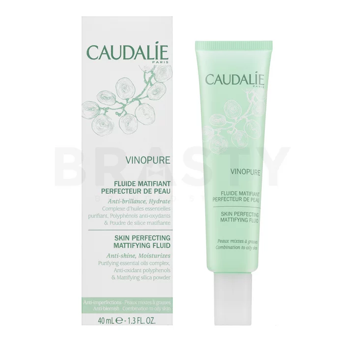 Caudalie Vinopure Skin Perfecting Matifying Fluid fluide cu efect matifiant pentru piele normală / combinată 40 ml