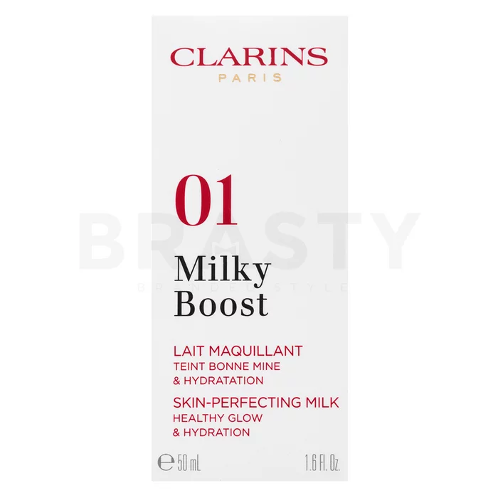 Clarins Milky Boost Foundation tónující a hydratační emulze pro sjednocenou a rozjasněnou pleť 01 Cream 50 ml