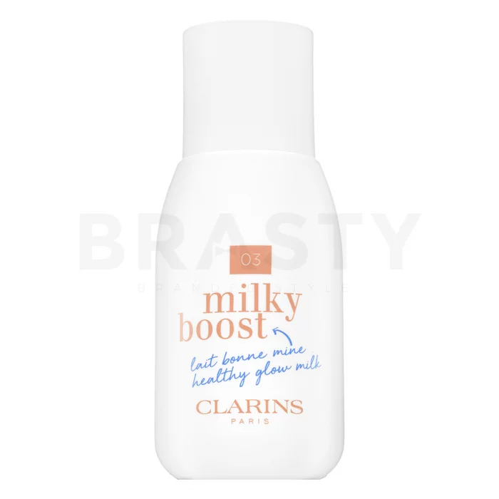Clarins Milky Boost Foundation tónující a hydratační emulze pro sjednocenou a rozjasněnou pleť 03 Cashew 50 ml
