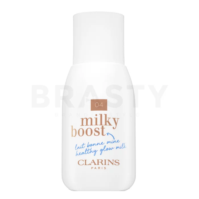 Clarins Milky Boost Foundation tónující a hydratační emulze pro sjednocenou a rozjasněnou pleť 04 Auburn 50 ml