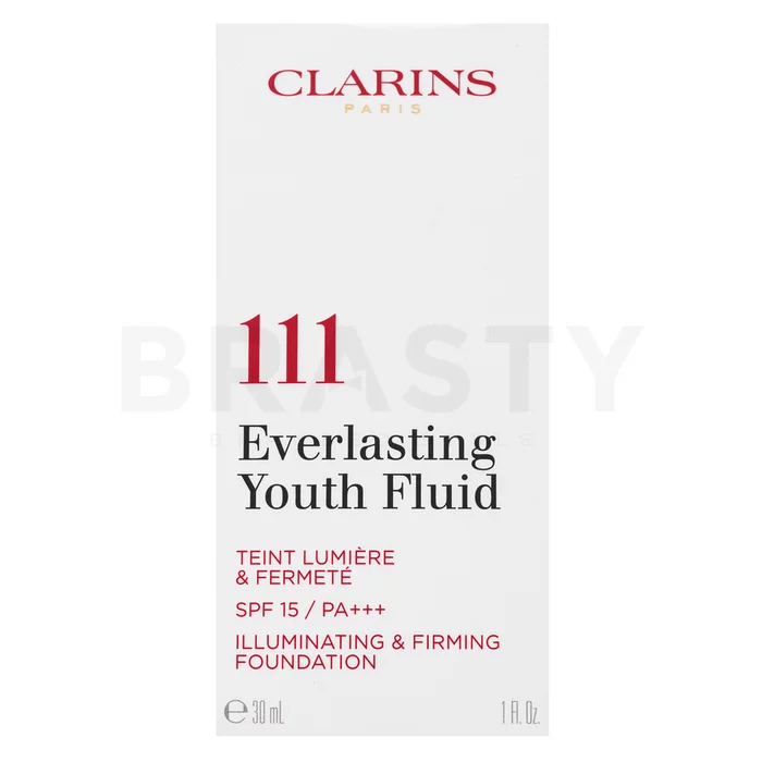 Clarins Everlasting Youth Fluid dlouhotrvající make-up pro zralou pleť 111 Auburn 30 ml