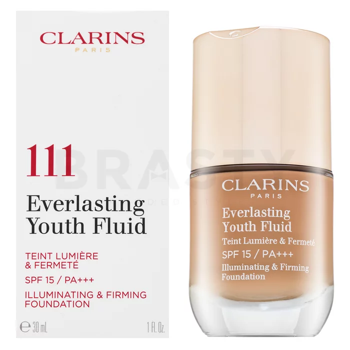 Clarins Everlasting Youth Fluid dlouhotrvající make-up pro zralou pleť 111 Auburn 30 ml