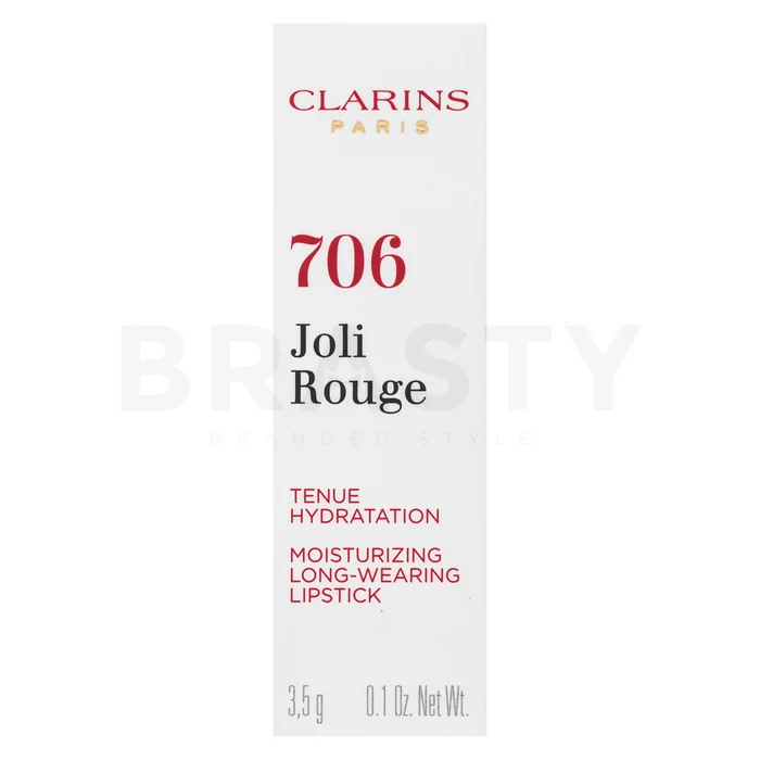 Clarins Joli Rouge Lipstick langhoudende lippenstift met hydraterend effect 706 Fig 3,5 g