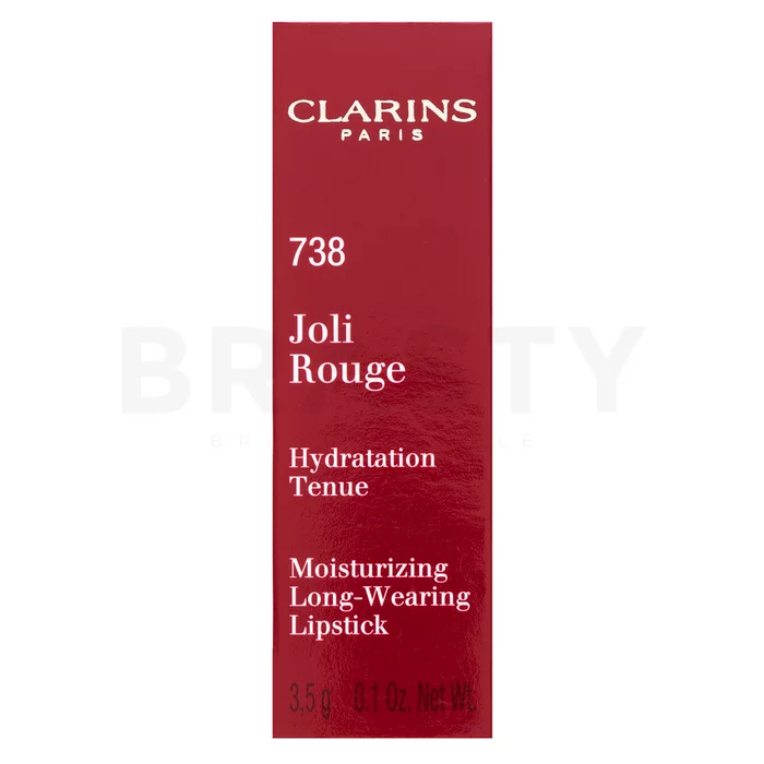 Clarins Joli Rouge Lipstick langhoudende lippenstift met hydraterend effect 738 Royal Plum 3,5 g