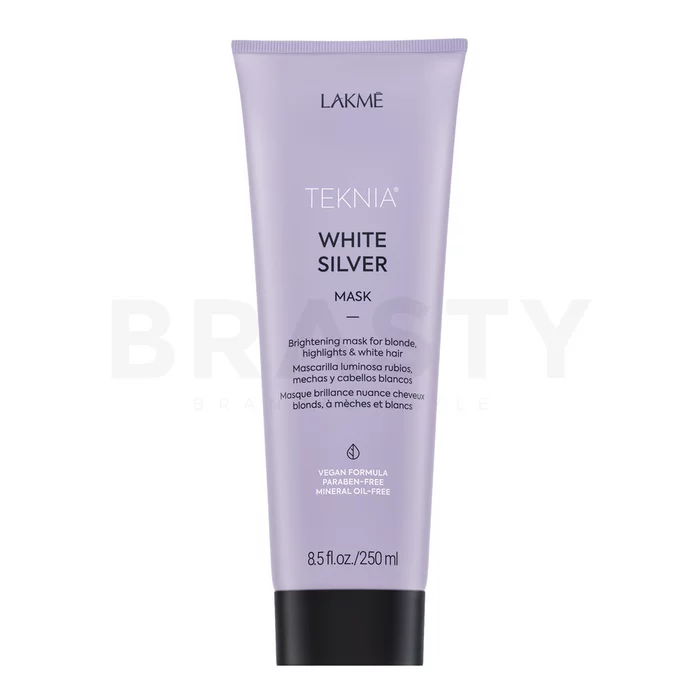 Lakmé Teknia White Silver Mask neutralizující maska pro platinově blond a šedivé vlasy 250 ml