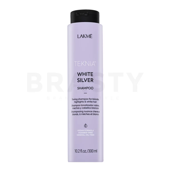 Lakmé Teknia White Silver Shampoo neutralizujúci šampón pre platinovo blond a šedivé vlasy 300 ml