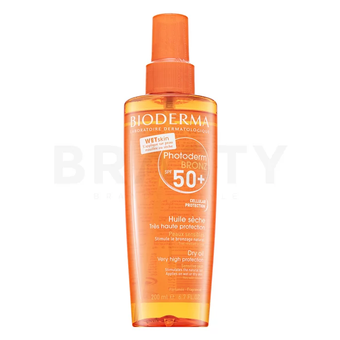 Bioderma Photoderm BRONZ SPF50 Dry Oil opalovací olej na obličej a tělo 200 ml