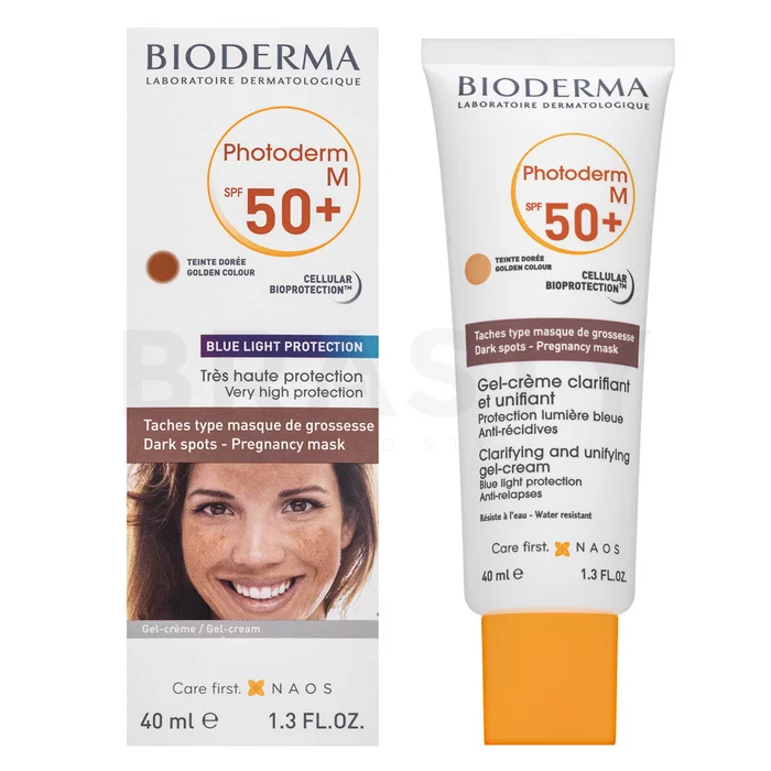 Bioderma Photoderm M Clarifying Unifying Cream-Gel mléko na opalování pro citlivou pleť 40 ml