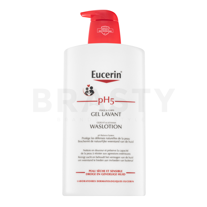 Eucerin pH5 Skin Protection Gel Lavant výživný ochranný čistící krém pro citlivou pleť 1000 ml