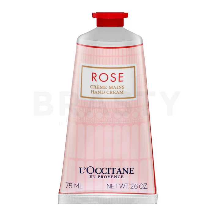L'Occitane Rose Hand Cream vyživující krém na ruce a nehty 75 ml