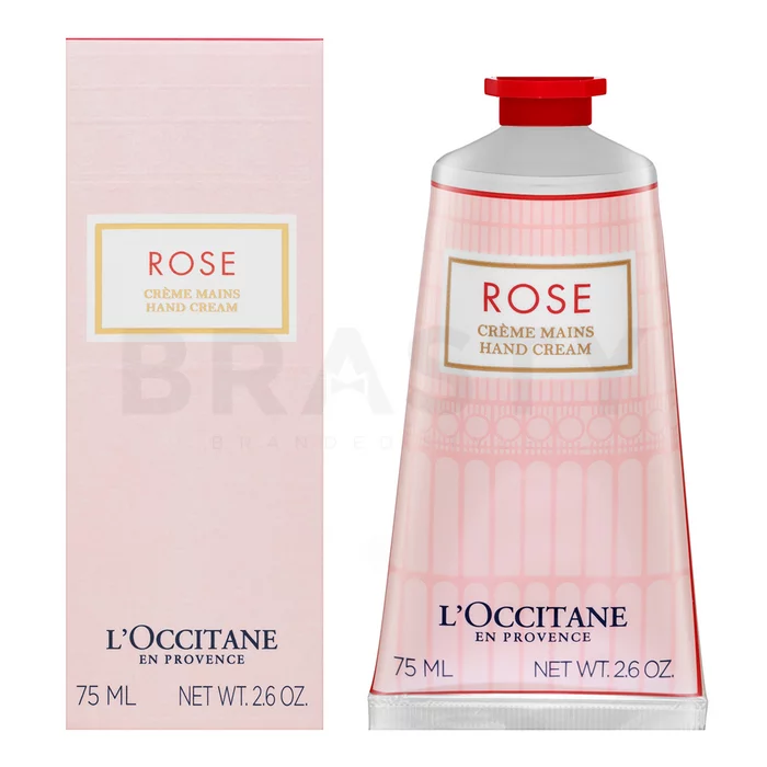 L'Occitane Rose Hand Cream vyživující krém na ruce a nehty 75 ml
