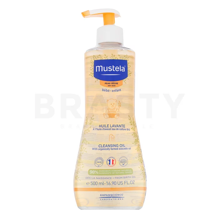 Mustela Bébé Cleansing Oil čistící pěnivý olej pro děti 500 ml